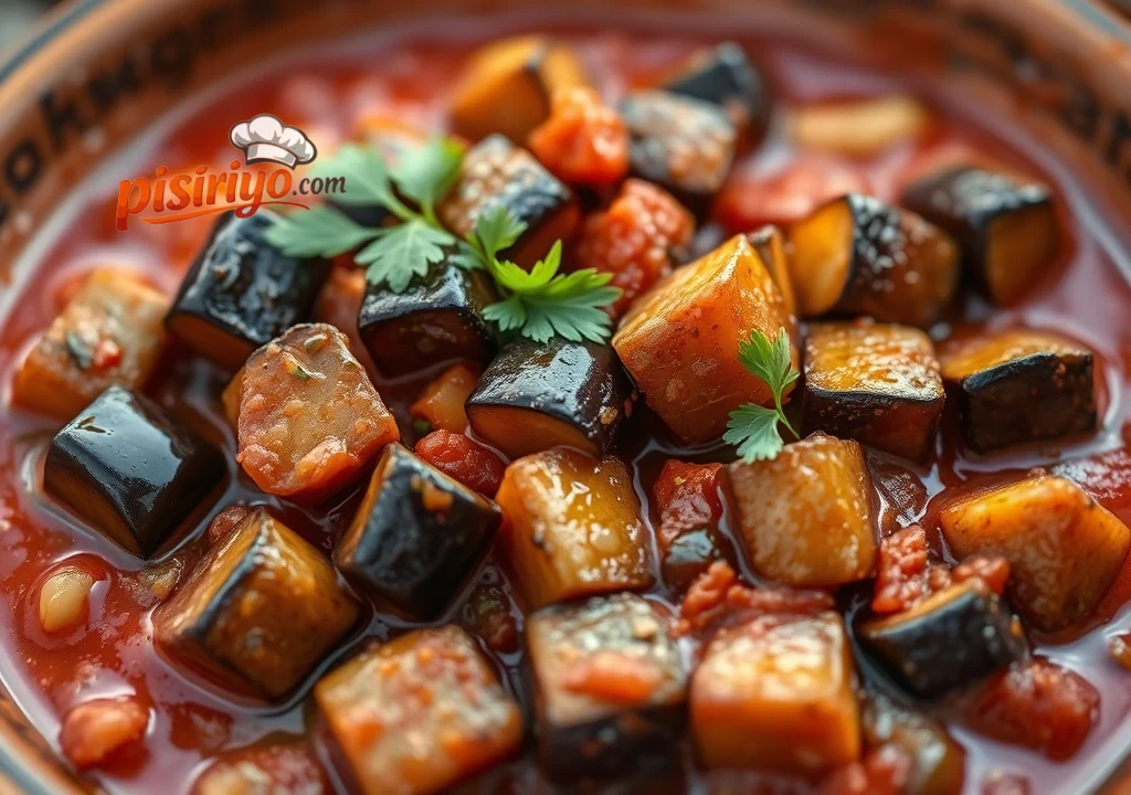 Domates Soslu Patlıcan Yemeği