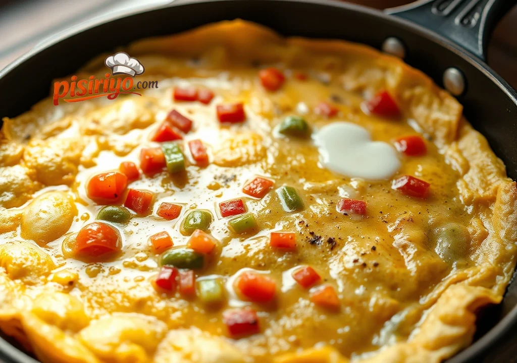 Tavada 10 Dakikada Sebzeli Omlet